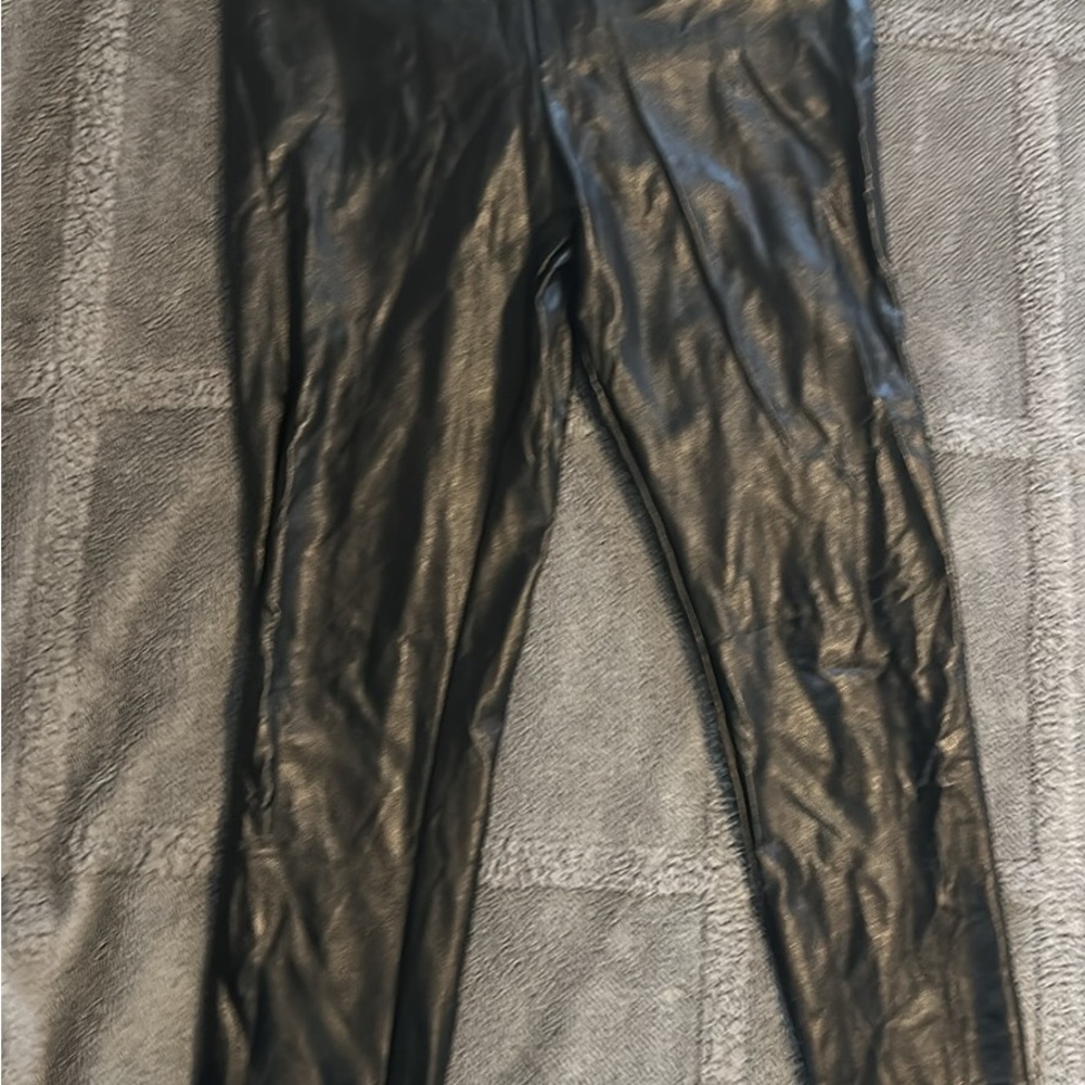 Hot Kiss Sleek Black Faux Leather Apparel